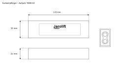 JAROLIFT Funkempfänger / Funk Aktor TDRR 01 (Aufputz)