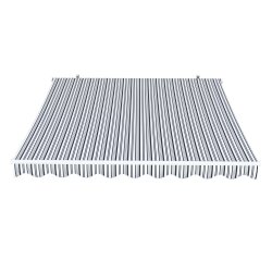 PARAMONDO Gelenkarmmarkise Easy | 2,50 x 2,00 m | Farbe: grau-weiß (Multistreifen)