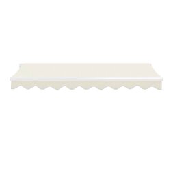 PARAMONDO Gelenkarmmarkise Basic 2000 | 3,00 x 2,50 m | Farbe: creme-weiß (unifarben)