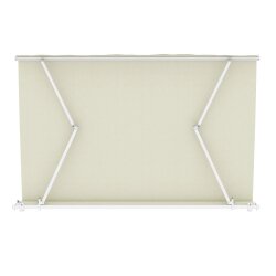 PARAMONDO Gelenkarmmarkise Basic 2000 | 4,00 x 3,00 m | Farbe: creme-weiß (unifarben)