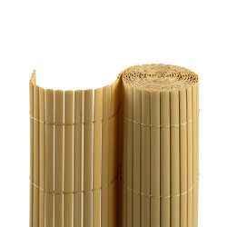 JAROLIFT PVC Sichtschutzmatte / Sichtschutzzaun STANDARD | 120 x 300 cm | bambus