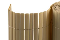 JAROLIFT PVC Sichtschutzmatte / Sichtschutzzaun STANDARD | 140 x 300 cm | bambus