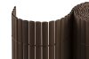 JAROLIFT PVC Sichtschutzmatte / Sichtschutzzaun STANDARD | 80 x 1000 cm (2 x 5 m) | braun