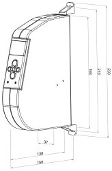 WIR Elektronischer Funk Gurtwickler eWickler Comfort eW940-F-M für 15mm Gurtband