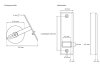 JAROLIFT Einlass Gurtwickler inkl. Kunststoff-Abdeckplatte 186 mm