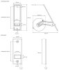 JAROLIFT Getriebe-Gurtwickler inkl. Kunststoff-Abdeckplatte 160 mm