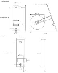 JAROLIFT Getriebe-Gurtwickler inkl. Kunststoff-Abdeckplatte 186 mm