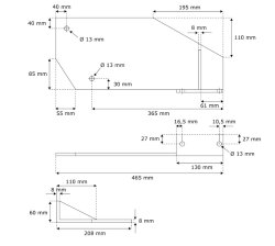 Dachsparrenhalterung für Gelenkarmmarkise Basic 2000 | weiß (2er Set)