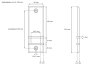 Gurtwicklerabdeckung / Rolladengurtabdeckung aus Aluminium | LA: 185 mm | weiss (ohne Gurtausbau)