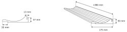 DiHa Verschlussdeckel-Dämmung für Rollladen Revisionsdeckel | 1000 mm x 175 mm