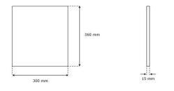 DiHa TERMOFLEX Rollladenkasten Dämmmatte | 1000 mm x 500 mm x 13 mm inkl. Seitenteildämmung