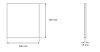 DiHa TERMOFLEX Rollladenkasten Dämmmatte | 1000 mm x 500 mm x 13 mm inkl. Seitenteildämmung