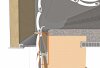 DiHa Rollladenkasten Insektenschutz Bürstendichtung mit Kunststoffprofil 90° (1000mm x 11mm)