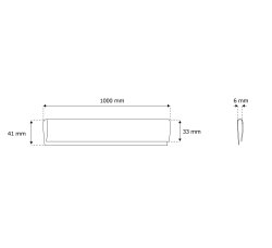 JAROLIFT PVC Abdeckprofil / Abschlussleiste für Sichtschutzmatten | 3 m, grau