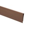 JAROLIFT PVC Abdeckprofil / Abschlussleiste für Sichtschutzmatten | 5 m, braun