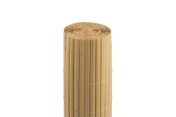 casmartis PVC Sichtschutzmatte PREMIUM | 100 x 500cm, bambus (inkl. Abdeckprofile)
