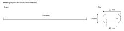 casmartis Befestigungskit für PVC Sichtschutzmatten | grau | 26er Pack